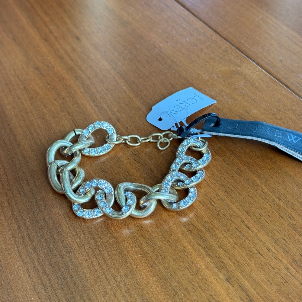 NWT J. Crew Gold Chain Bracelet